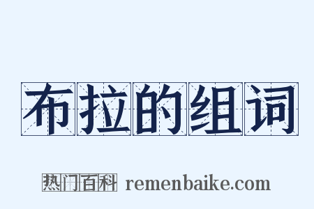 布拉的组词是什么意思的图片